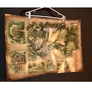 Dungeons & Dragons Barovia Map 2020 Fold Out Poster Double Sided 30"x21"